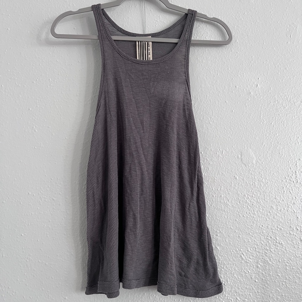Gray Sleeveless Women's Top